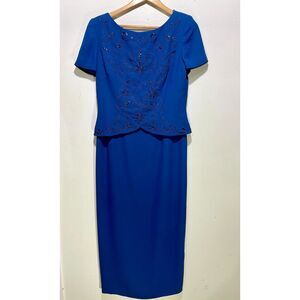 Maggy London maxi dress wedding party embroidered brides mother fest women 12